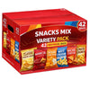 Snacks Mix Variety Pack, 42 Count Assorted Chips & Puffs, Individually Wrapped Snack Bags for Lunches, School, Office & Parties
