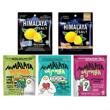Himalayan Salt Candy (Variety Pack - 5 Flavours, 15G X 5 Bags)