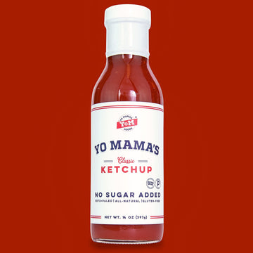 Yo Mamas Foods Keto Classic Ketchup, Zero Calorie, No Sugar Added, Vegan, Gluten Free, 14 Ounce (Pack of 2)
