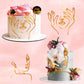 12 Pcs Acrylic Lady Face Cake Topper Minimalist Art Happy Birthday Cake Toppers Women Wedding Cake Decoration For Wedding Birthd