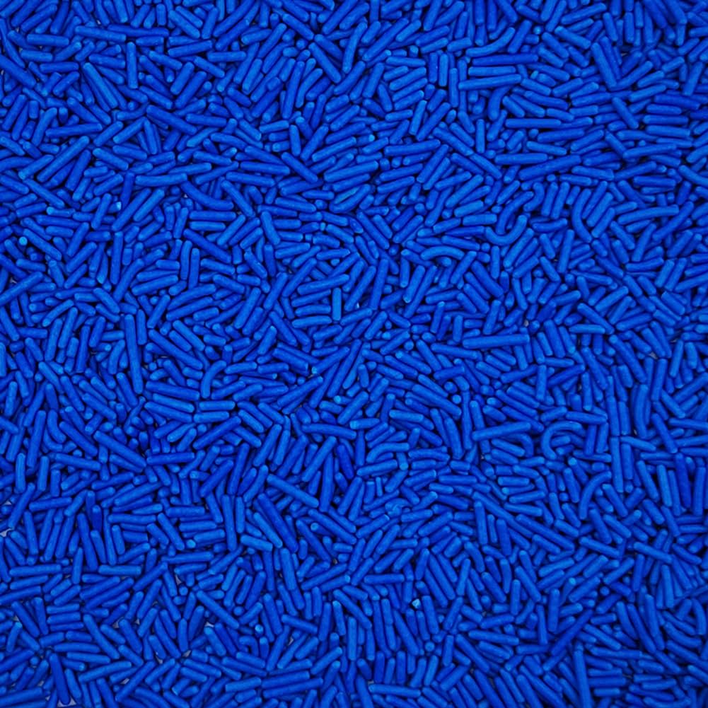 Homankit Blue Jimmies Sprinkles Edible Sprinkle Candy Soft Jimmies Toppings For Ice Cream, Cupcake, Cake, Cookie, Dessert Decora