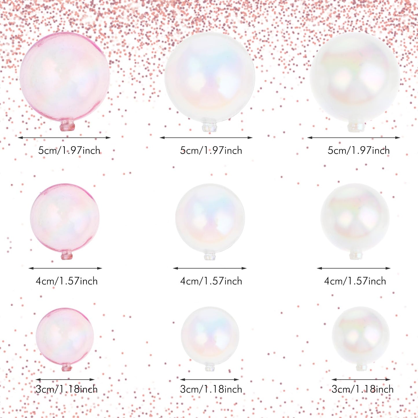 24 Pcs Colorful Bubble Decorations Ball Cake Topper Balloon Cake Topper Bubble Bubble Balls Cupcake Insert Topper Set Diy Decora