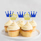 Ercadio 24 Pack Crown Cupcake Toppers Prince And Princes Royal Crown Cupcake Picks King Queen Crown Cupcake Decors For Prince Cr