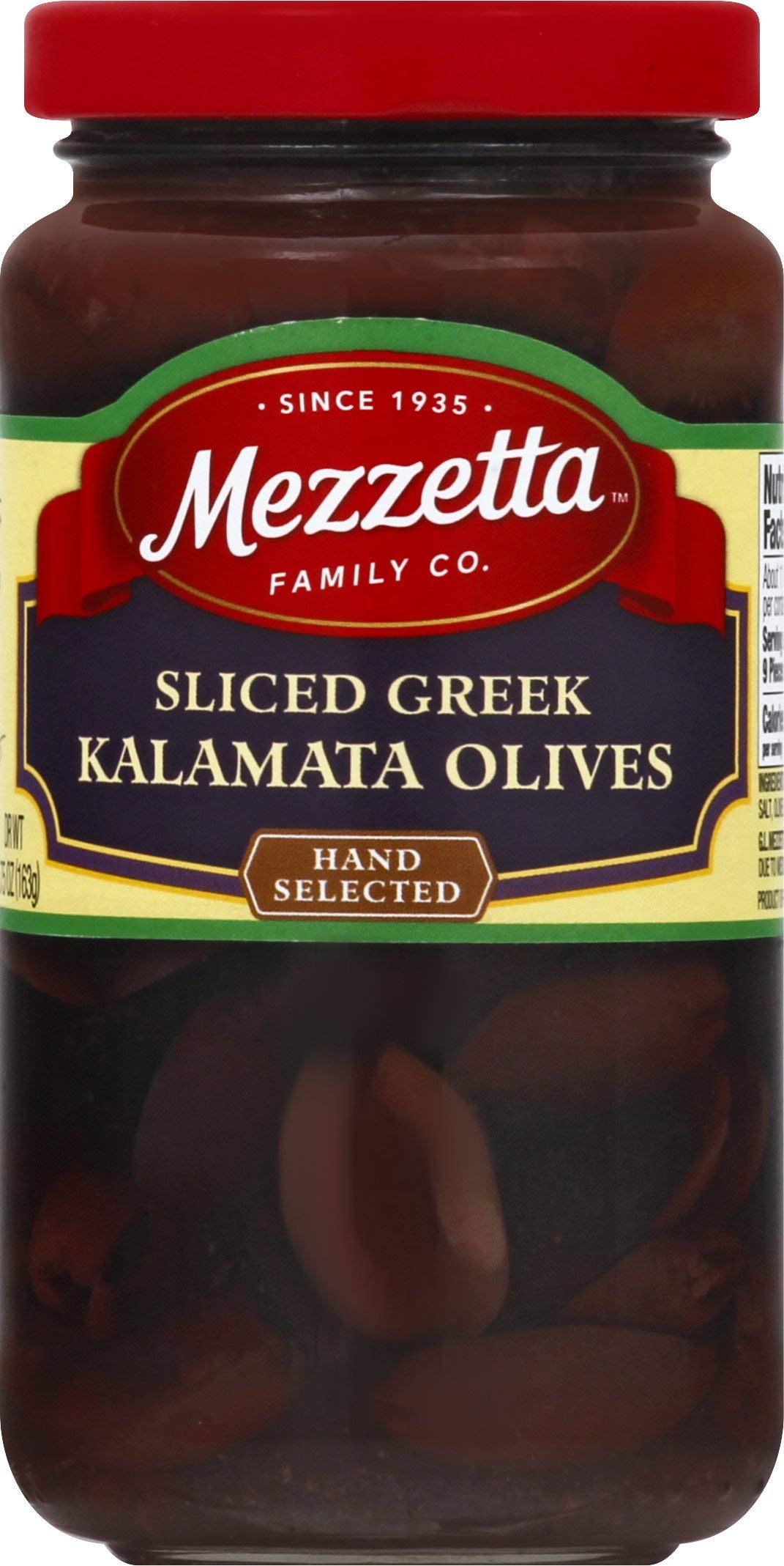 Mezzetta Kalamata Sliced Olives, 5.75oz