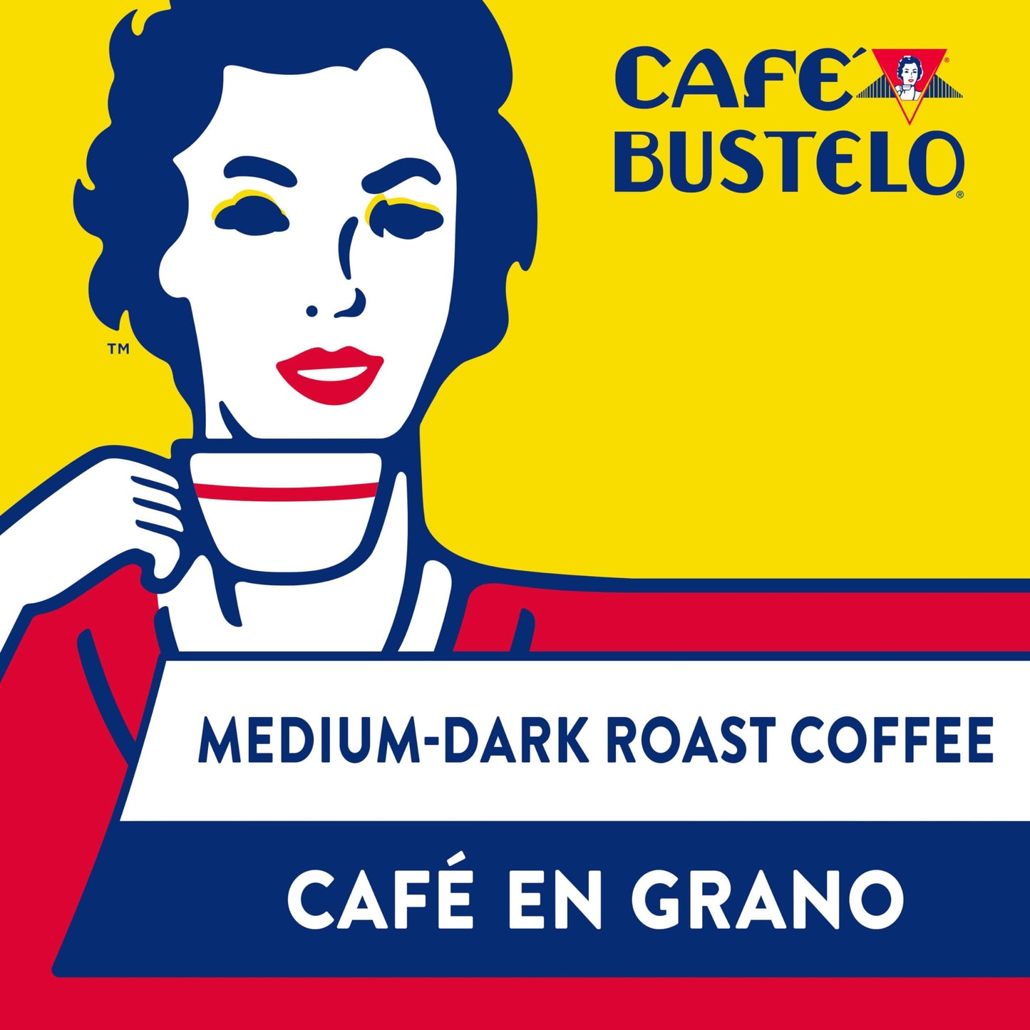Caf   Bustelo Supreme By Bustelo Espresso Style Dark Roast Whole Bean Coffee, 16 Ounce (Pack Of 6)