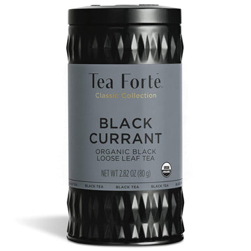Tea Forte Loose Tea Canister, Black Tea, Black Currant Flavor, 2.82 Ounce
