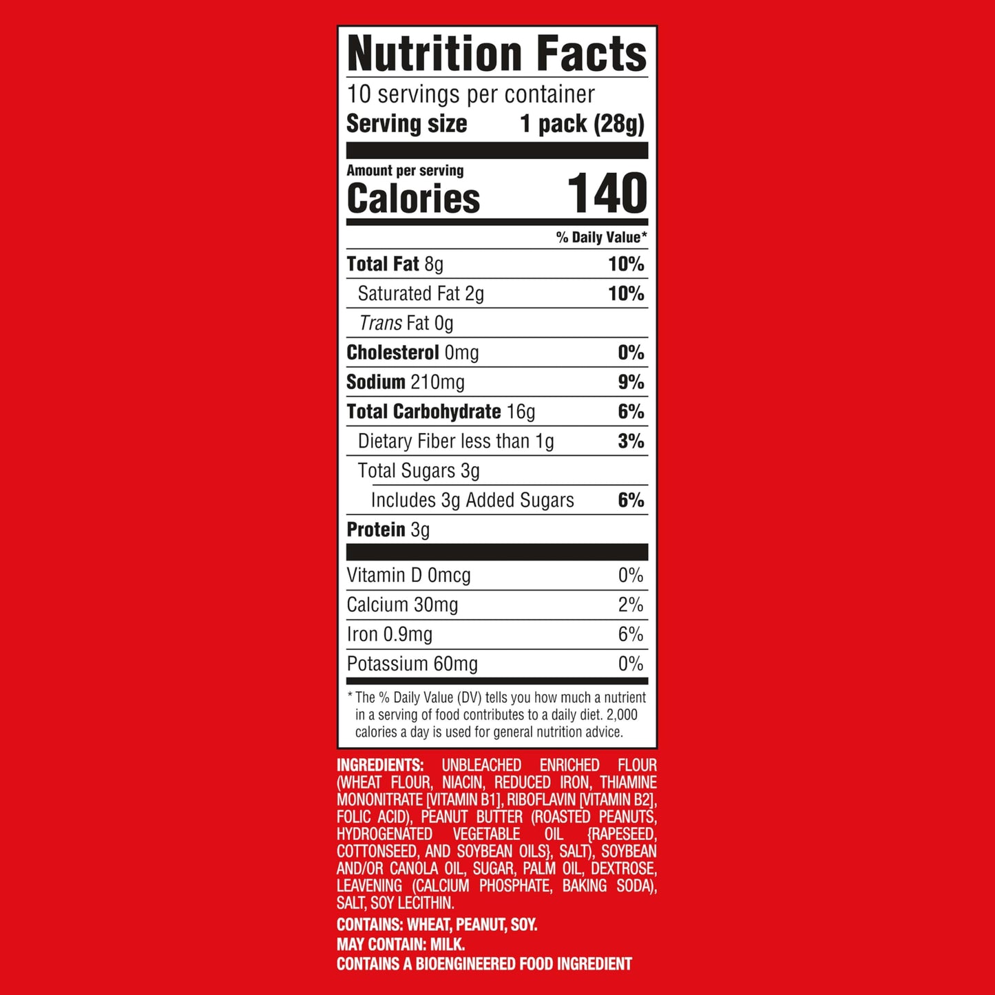RITZ Bits Peanut Butter Sandwich Crackers, Bulk Lunch Snacks, 40 Snack Packs (4 Boxes)