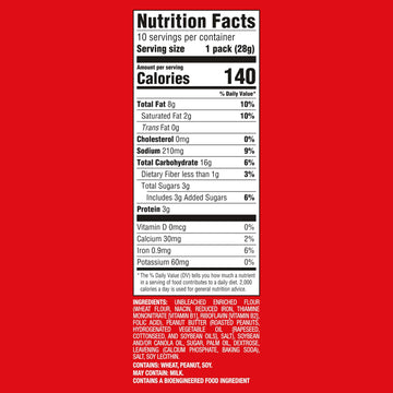 RITZ Bits Peanut Butter Sandwich Crackers, Bulk Lunch Snacks, 40 Snack Packs (4 Boxes)
