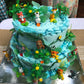 Georld 24Pcs Edible Cake & Cupcake Toppers Green Leaves Decoration