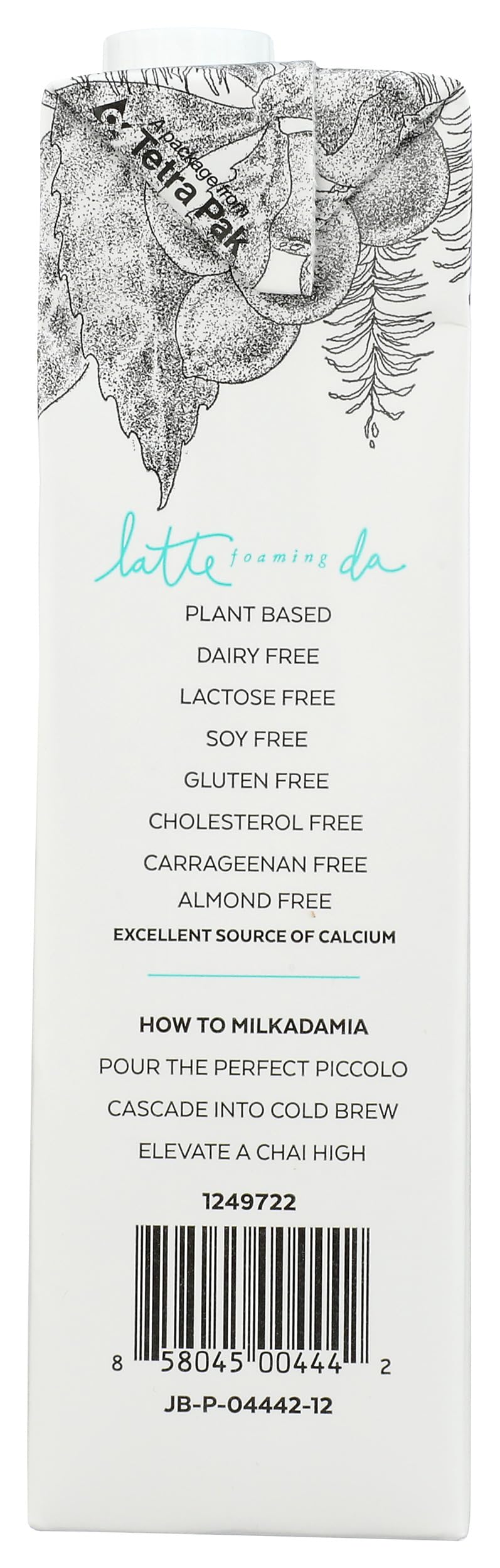 Milkadamia, Macadamia Milk Latte Da, 32 Fl Oz