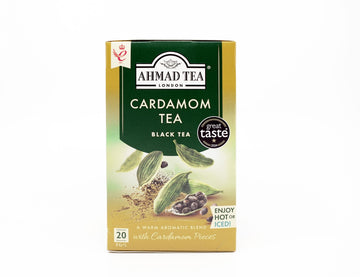 Ahmad Tea Black Tea, Cardamom Teabags, 20 ct (Pack of 1) - Caffeinated & Sugar-Free