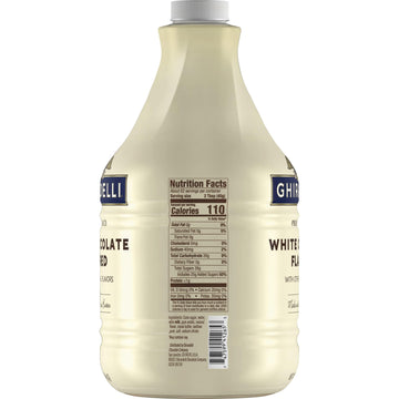 Ghirardelli White Chocolate Flavored Sauce 87.3 Ounce With Ghirardelli Pump And Spoon