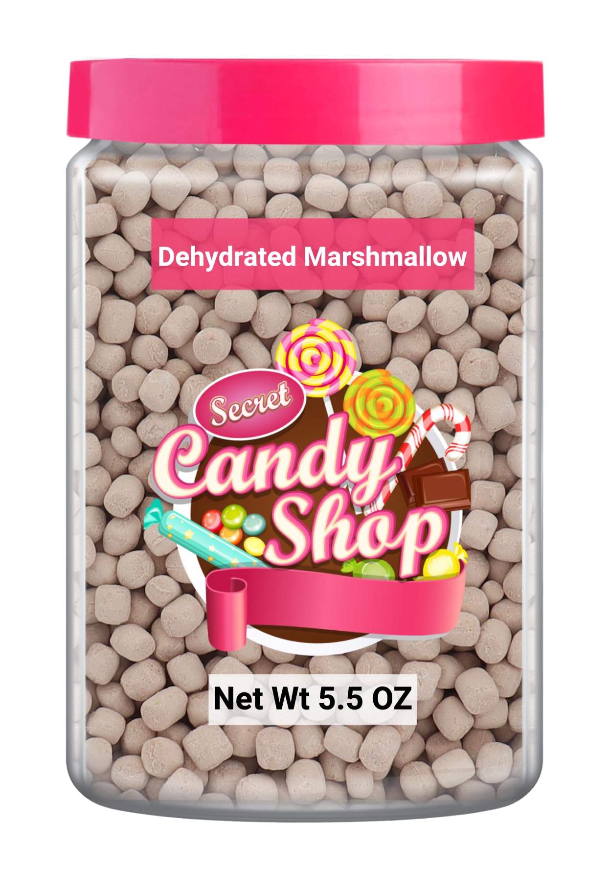 Candy Shop Premium Mini Dehydrated Marshmallows Bits (Chocolate) (5.5Oz)