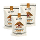 Off-Piste Teriyaki Plant-Based Jerky, 1.8oz., Pack of 3 - High Protein Healthy Snacks Vegan Jerky for Recovery, School, Office, 