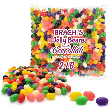 Classicbrach Jelly Beans Bulk, Assorted Flavors, 2 Pound Bulk Pack - Delicious Traditional Jelly Bean Candy For Easter Egg Hunts