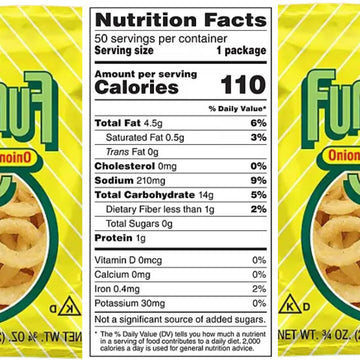 Funyons Onion Flavored Rings Snacks, 0.75oz 12 Ct - Spicy Funyons Onion Rings Snacks (Luxenton Tradmark Spoon Included)