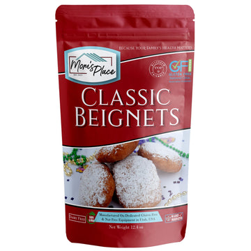 MomS Place Gluten-Free Classic Beignet Mix  Easy To Make  Nut Free  Dairy Free & Soy Free  12 Servings  12.4 Oz.