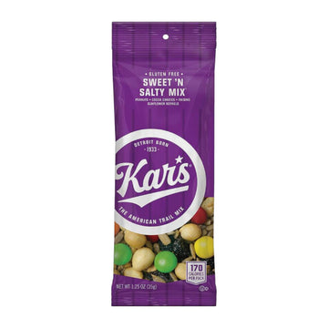 Kars Nuts Sweet N Salty Trail Mix, 1.25 Oz Individual Snack Packs - Pack Of 100 - Easy And Quick Snacks For Adults And Kids