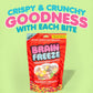 Brain Freeze Rainbow Crunch Freeze-Dried Candy - Irresistible Sweet & Tangy Gourmet Snack - Single Pack