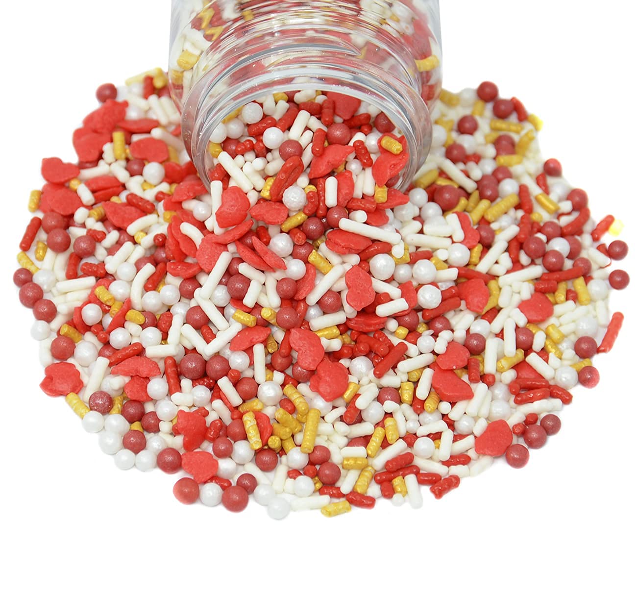 Mystic Sprinkles Valentine's Day Sprinkle Mixes (Cupid's Kiss In Gold 3.4oz)