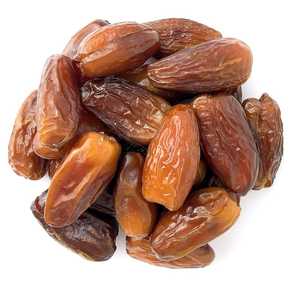 Tunisian Pitted Dates, Deglet Noor (24 oz Jar) - All-Natural, No Added Sugar, Dried Fruit for Snacking and Baking
