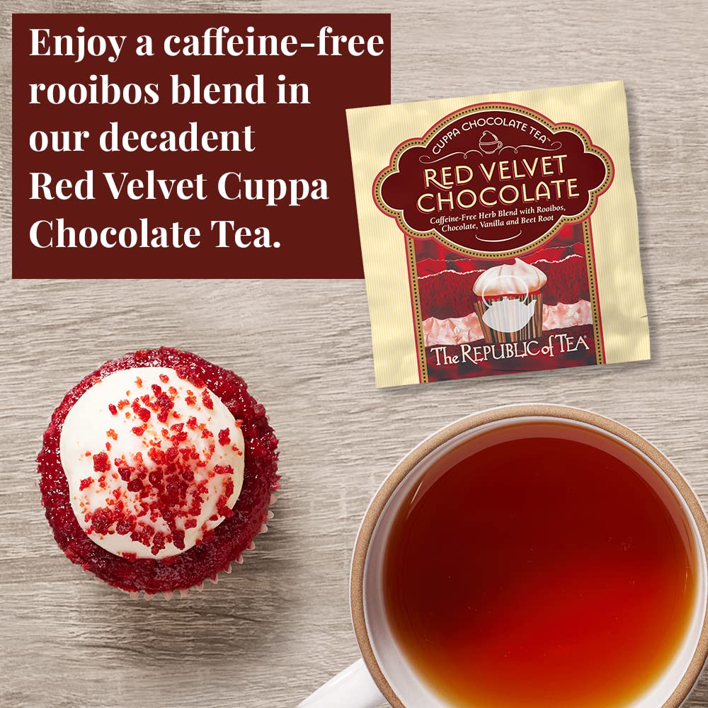 The Republic of Tea Cuppa Chocolate Tea Assortment Gift - 24 Individually Wrapped Dessert Tea Bags