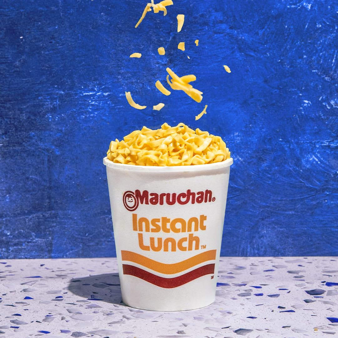 Maruchan Instant Lunch Cheddar Cheese Ramen Noodle Soup, 2.25 oz, Microwaveable Meal, 12 Count Pack