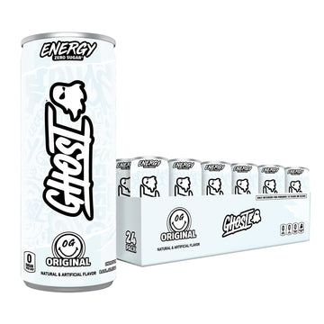 GHOST Energy Drink - 24-Pack, Original, 8.4oz, Gluten-Free, Vegan, 100mg Natural Caffeine