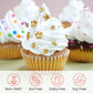 Joyvitas Christmas Gold Star Sprinkles, Edible Sugar Candy for Cake Decorating, 150g/5.29oz