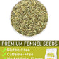 Olvvla Premium Fennel Tea Bags - 4g x 50 Count - 100% Pure Natural - Non-GMO - Caffeine-Free - Supports Digestion