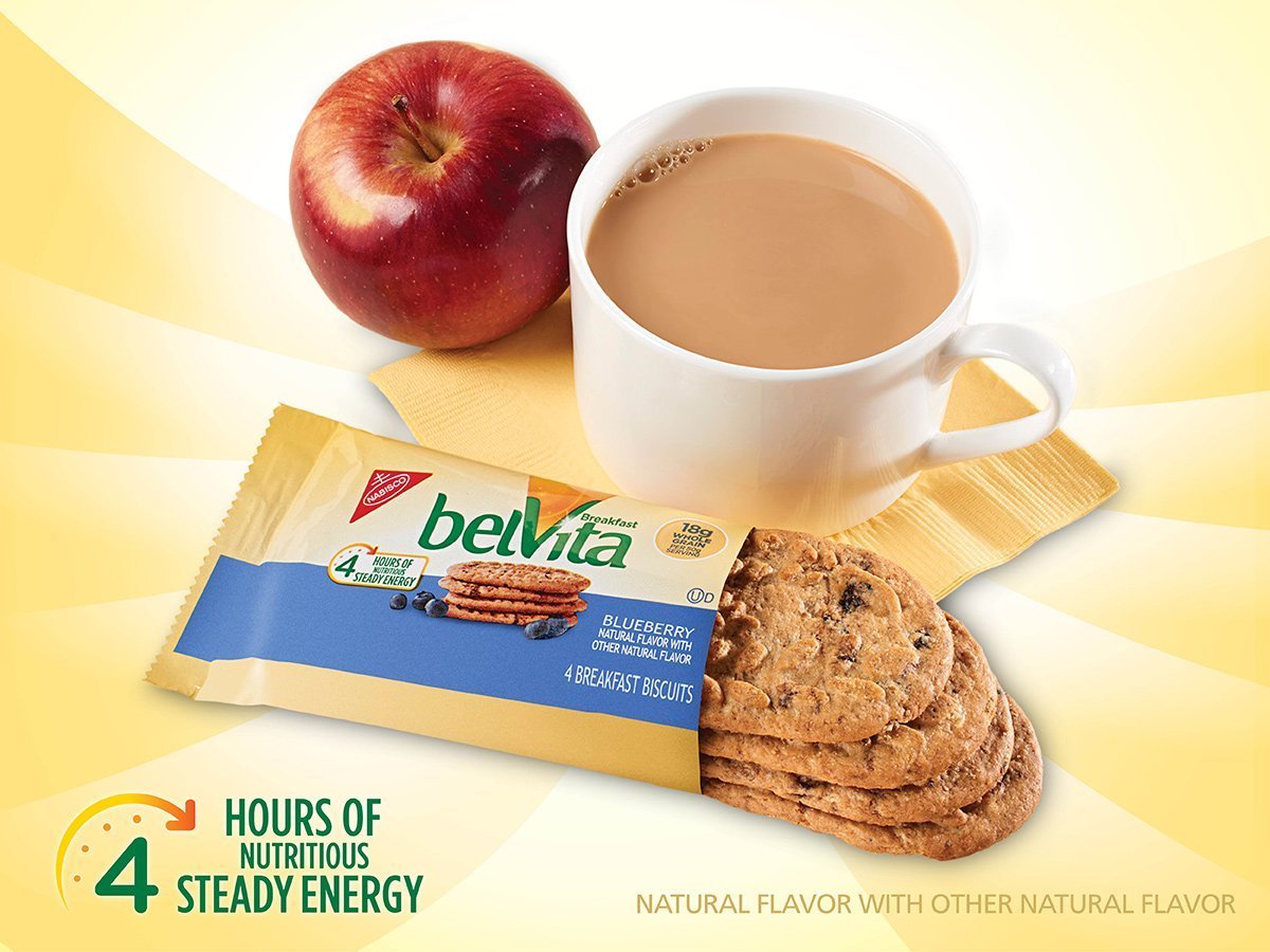 Belvita Crunchy Breakfast Biscuit Variety Pack (8.8-Ounce Boxes, 4-Pack)