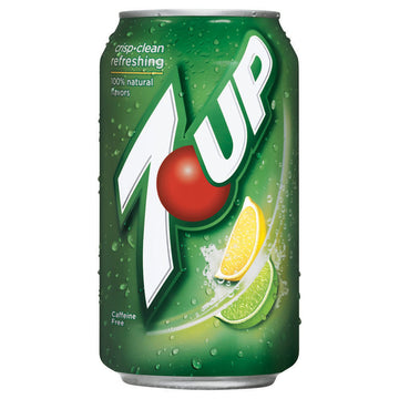 7UP Soda Soft Drink, 12 Fl Oz, Pack of 24, Yellow, Model 621124