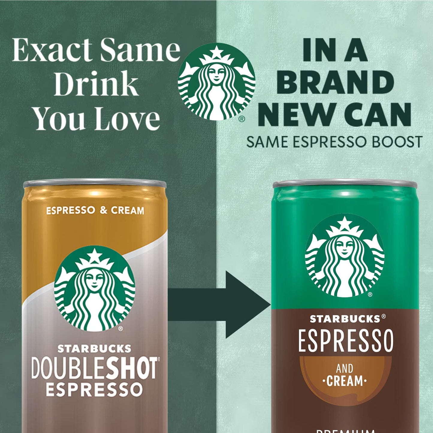 Starbucks Ready to Drink Coffee, Espresso & Cream, 6.5oz Cans, 12 Pack - Convenient Cold Brew for On-the-Go Enjoyment
