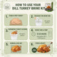 Dill Pickle Turkey Brine Kit - 12.75oz Brine Mix with Resealable Brining Bag & Oven Bag Included - Bold Pickle Juice Flavor for
