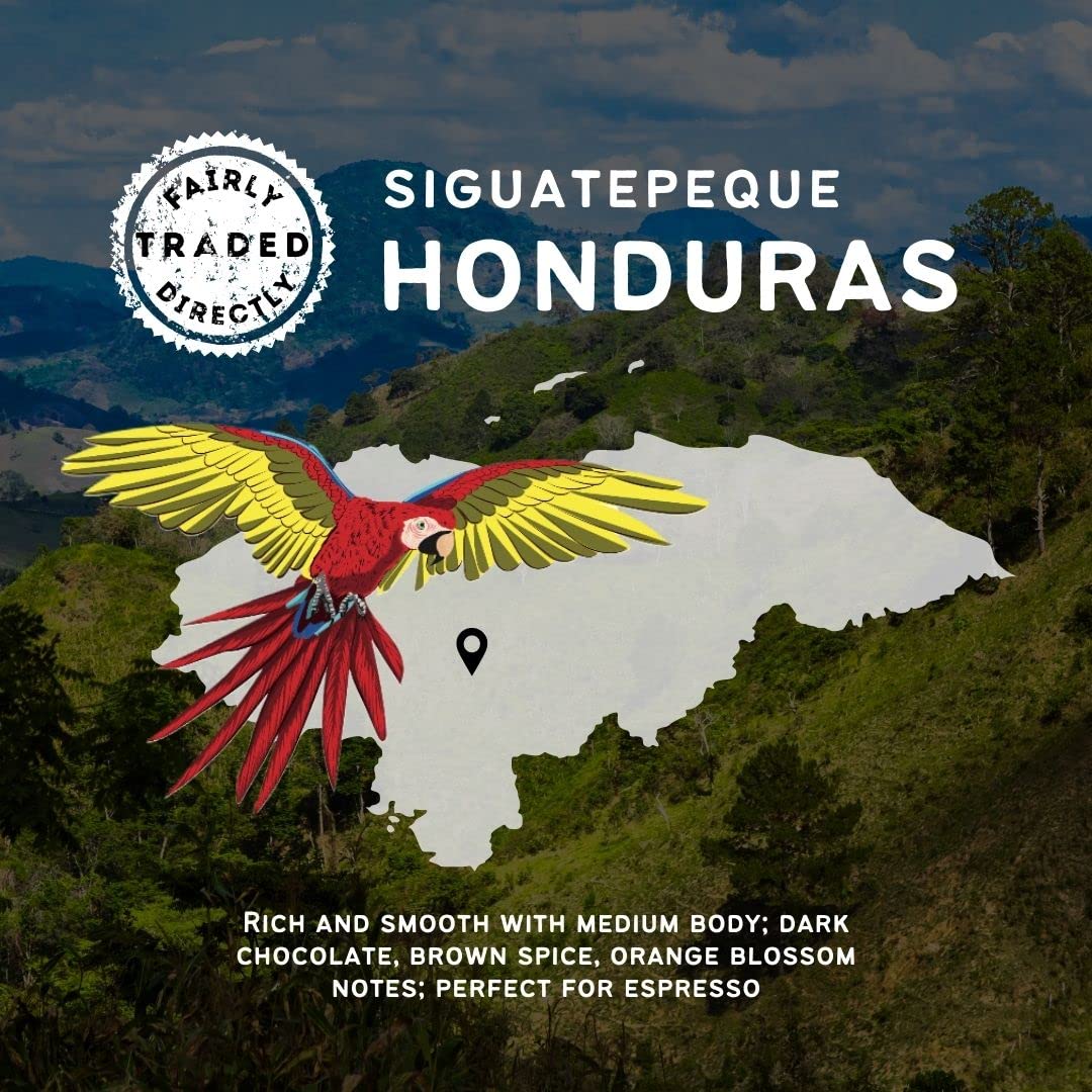 Canopy Point Coffee Honduras Dark Roast | Espresso Ground Coffee For Smooth Espresso & Moka Pot| Arabica Specialty Small Batch R