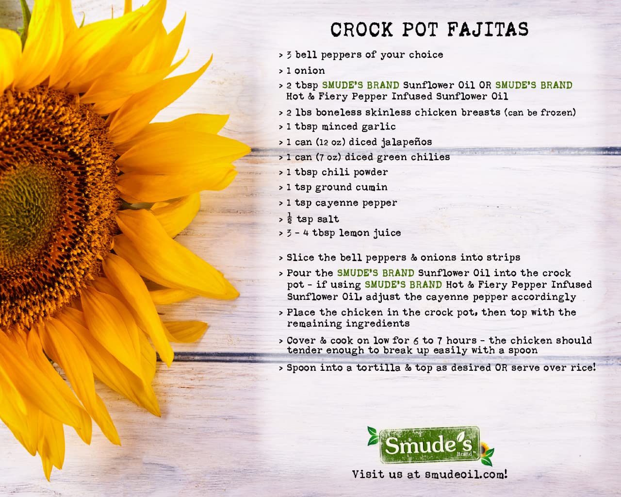 Smude's Brand Cold Pressed Sunflower Oil - 1 Gallon (128 oz.) Glass Bottle | Healthy & Versatile Cooking Oil, High Oleic, Heart