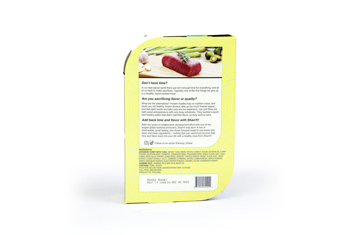 ShanYi Protein Bowl - Wild Caught Fish & Jasmine Rice, 250g, 6 Microwaveable Meals, No MSG, On-the-Go Healthy Meal