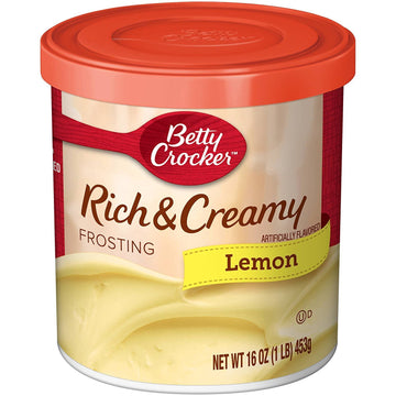 Betty Crocker Super Moist Lemon Cake Mix And Betty Crocker Rich & Creamy Lemon Frosting Bundle - 2 Of Each - 4 Items. ''There'S