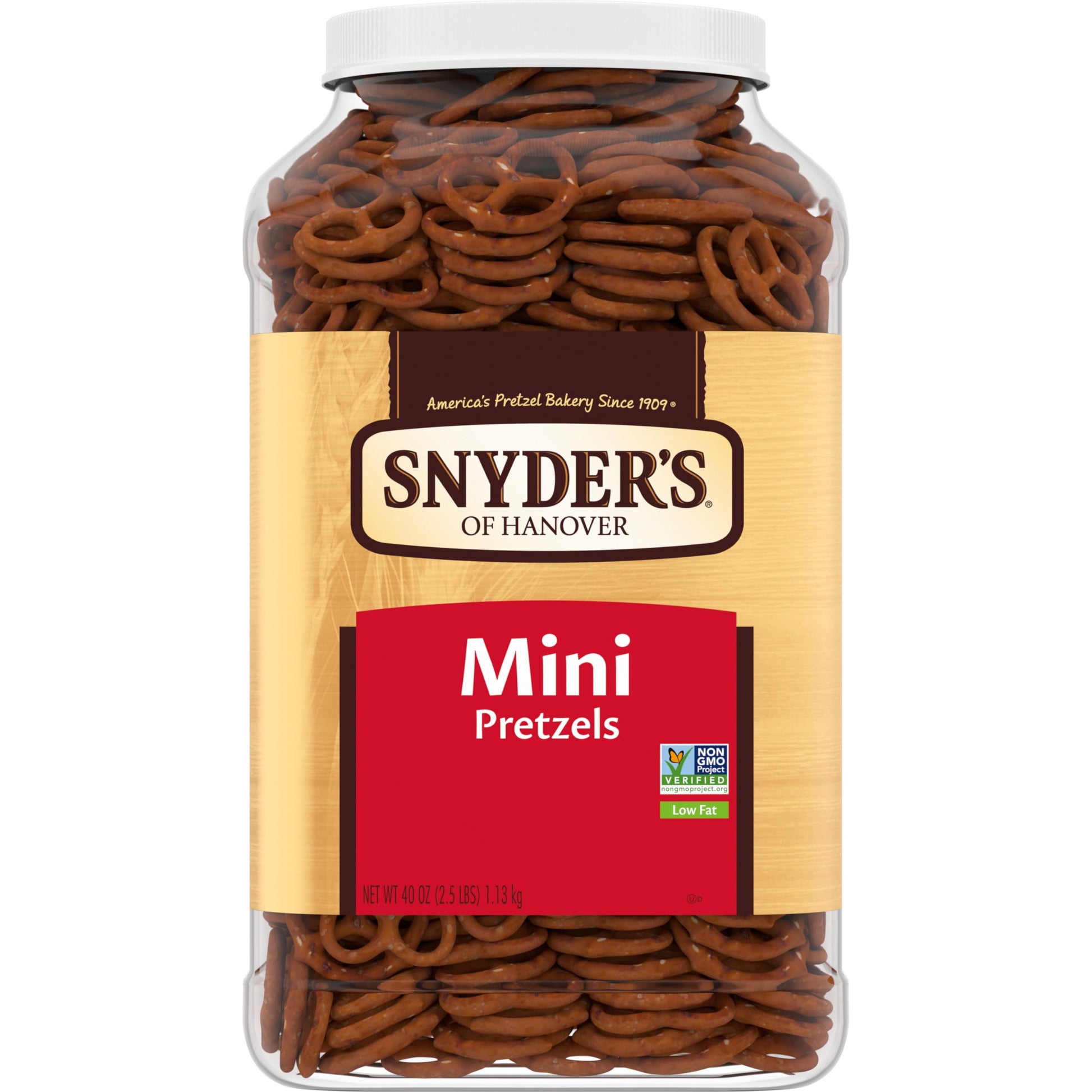 Snyders of Hanover Pretzels, Mini Pretzels, 40 Oz Canister