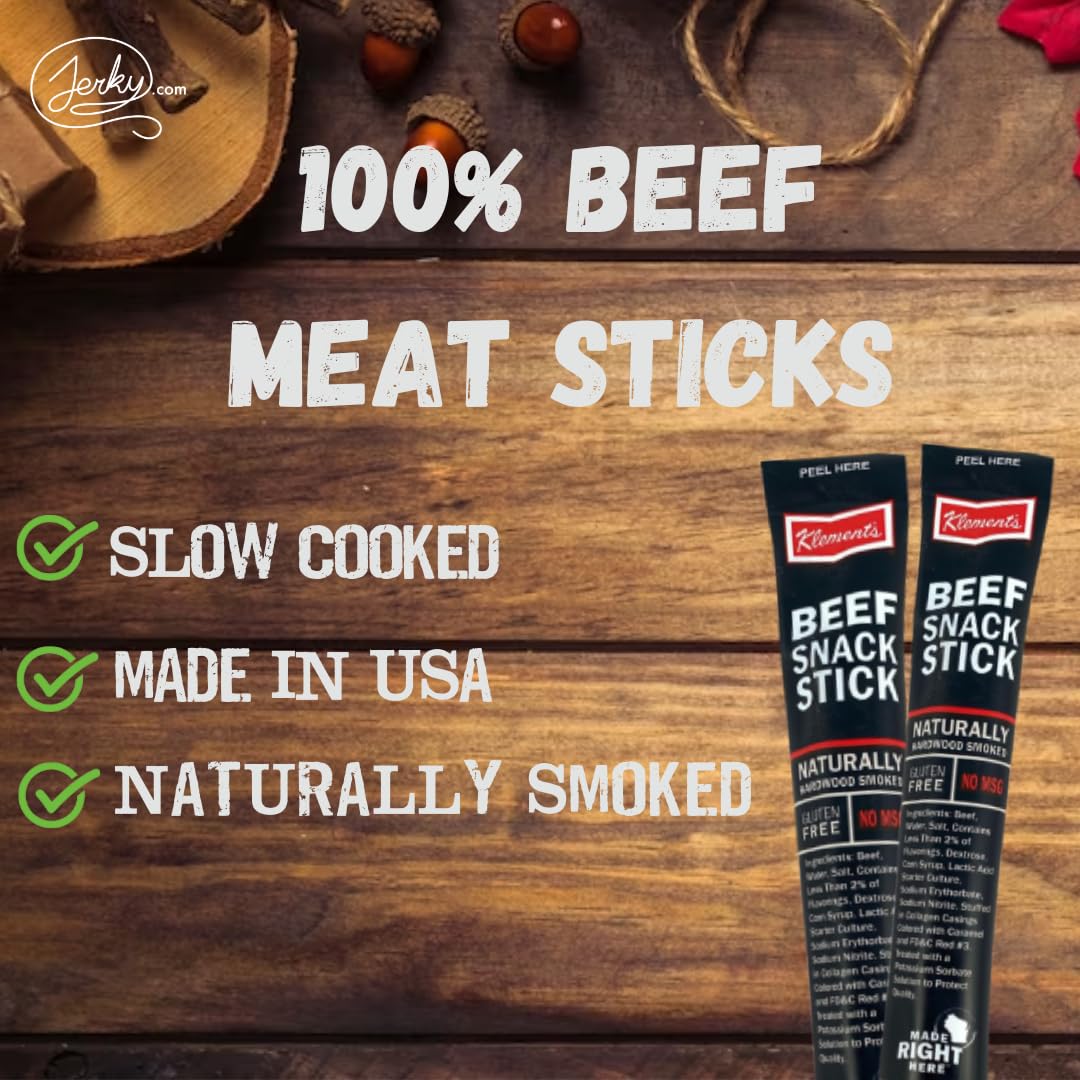 Sugar-Free Original Meat Sticks | 100% Beef, High Protein, Low Carb, Keto, Gluten Free, No Msg, Healthy Beef Sticks Snacks | Ind