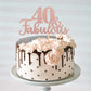 1 Pcs 40 & Fabulous Cake Topper Glitter Forty And Fabulous Cake Toppers Happy 40Th Birthday Cake Pick For 40Th Wedding Anniversa