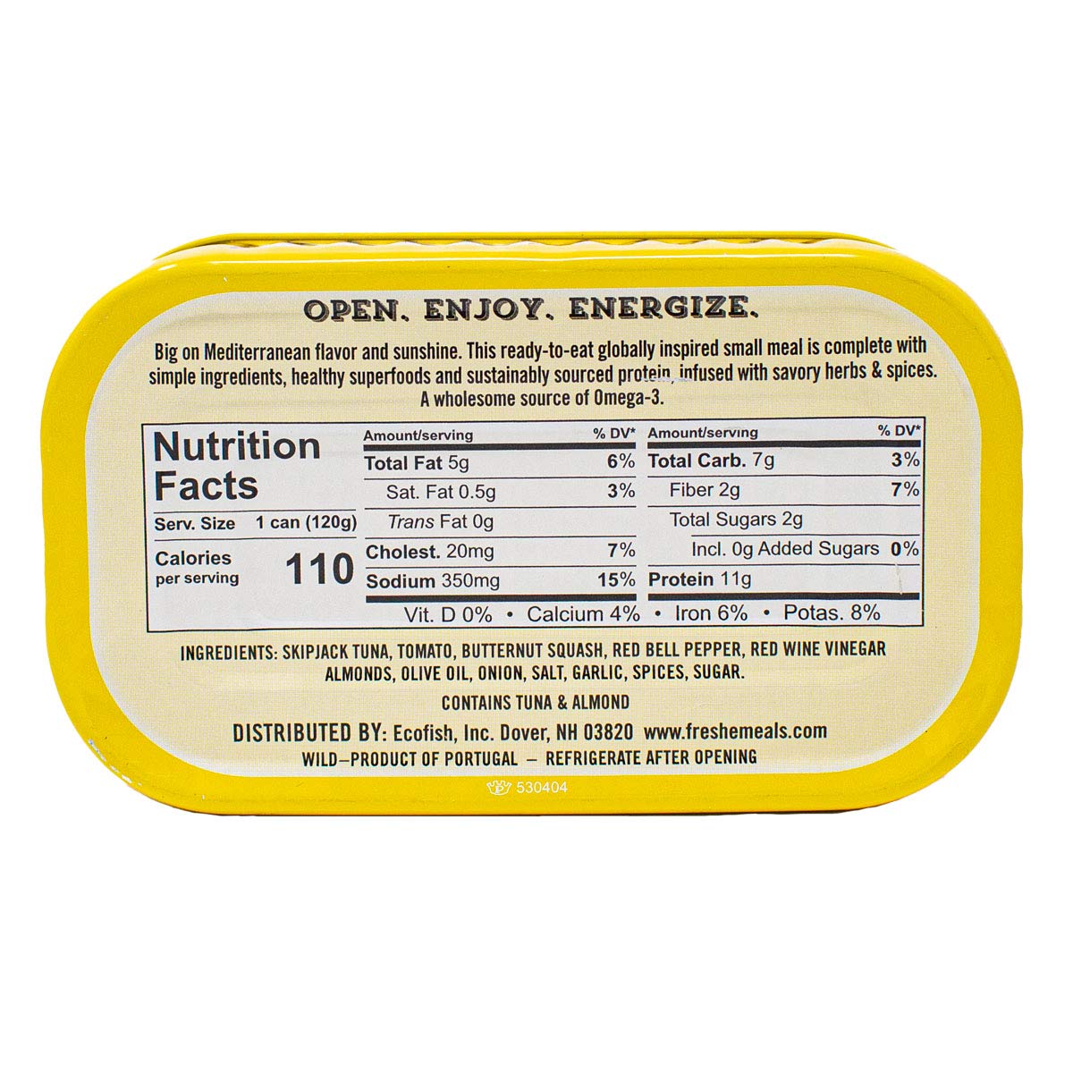Freshé Gourmet Canned Tuna (Sicilian Caponata, 10 Pack Of 4.25 Oz. Tin) Freshly Packaged Skipjack Tuna Fish - Sustainably Caught - Perfect Gluten Free, High Protein Backpacking Food