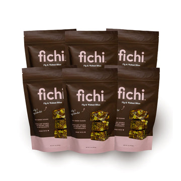 Fichi Fig and Walnut Bites Gluten-Free Snack, 7 Oz (Pack of 6)