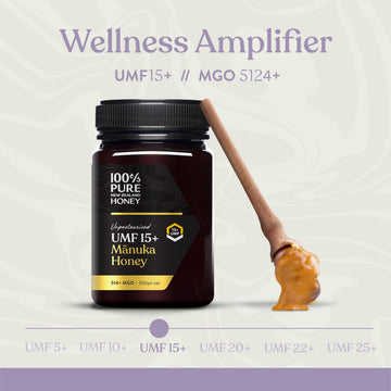 Manuka Honey New Zealand - Certified Umf 15+ (Mgo 512+) 100% Pure New Zealand Manuka Honey, Raw Manuka Honey, 8.8 Ounce (250G) (