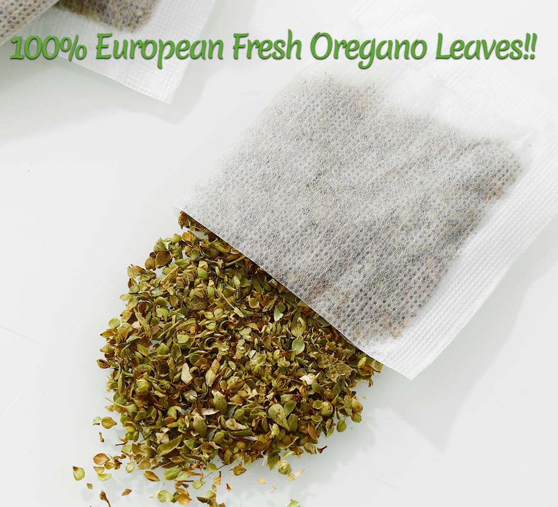ULTHMOK Oregano Tea Bags, 100% Natural Leaves, Caffeine Free, 50 Count