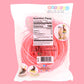 Edible Pink Candy Grass, Fruit Flavored Cake And Cupcake Toppers, Basket Stuffers, Pack Of 3 (Strawberry)