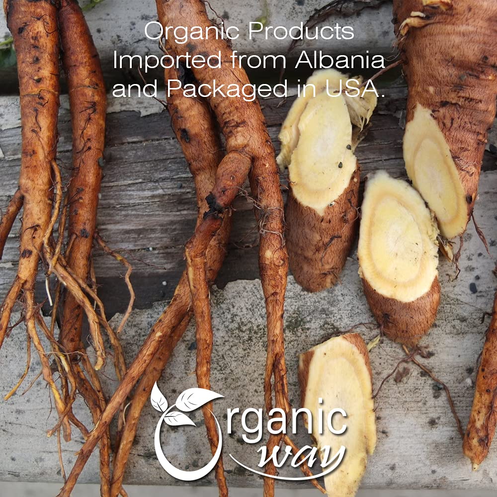 Organic Way Yellow Dock Root Cut & Sifted, Organic & Kosher Certified, 8 Ounce, Vegan, Non-GMO, Gluten-Free, Origin - Albania