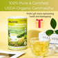 5.29Oz Organic Genmaicha Green Tea With Roasted Rice, 50 Count, Unbleached, Eco-Conscious Genmaicha Tea Bags, Vitalforest Roaste
