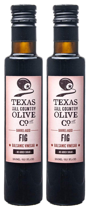Fig Balsamic Vinegar - Gourmet Barrel Aged Infused Balsamic Vinegar - Great For Dressing Dipping Glazing - No Artificial Flavors