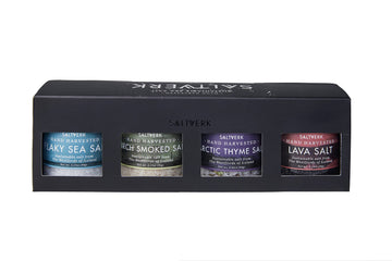 Saltverk Gift Box - Icelandic Flavored Salts, All Natural, Gluten Free, 3.17 oz (Pack of 4)